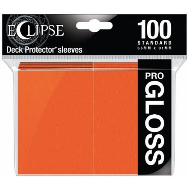 Ultra Pro Eclipse Gloss Standard Sleeves Pumpkin Orange
