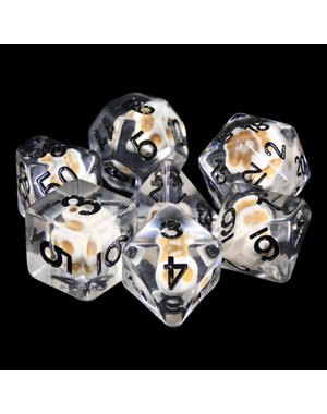 Foam Brain Stone Skull RPG Dice Set