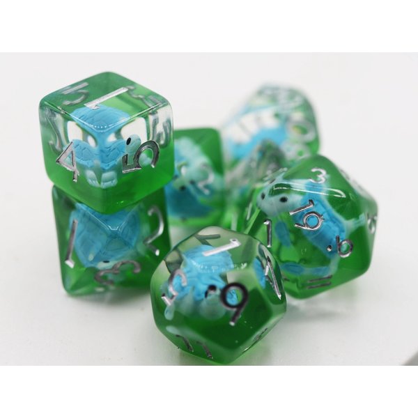 Foam Brain Splash Turtle RPG Dice Set