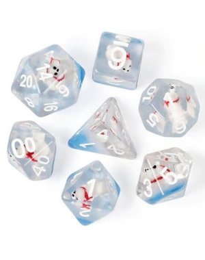 Foam Brain Polar Bear RPG Dice Set