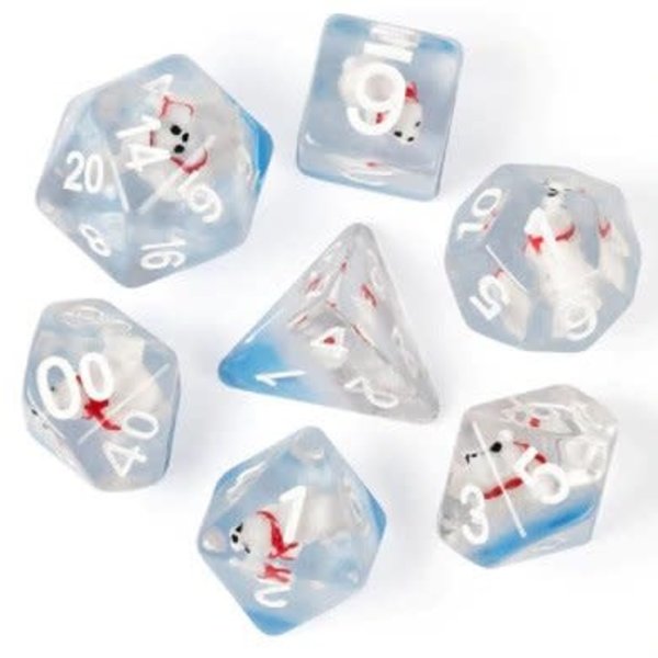 Foam Brain Polar Bear RPG Dice Set