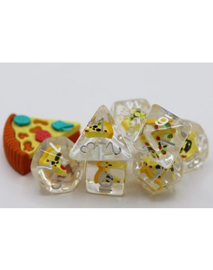 Foam Brain Pizza RPG Dice Set