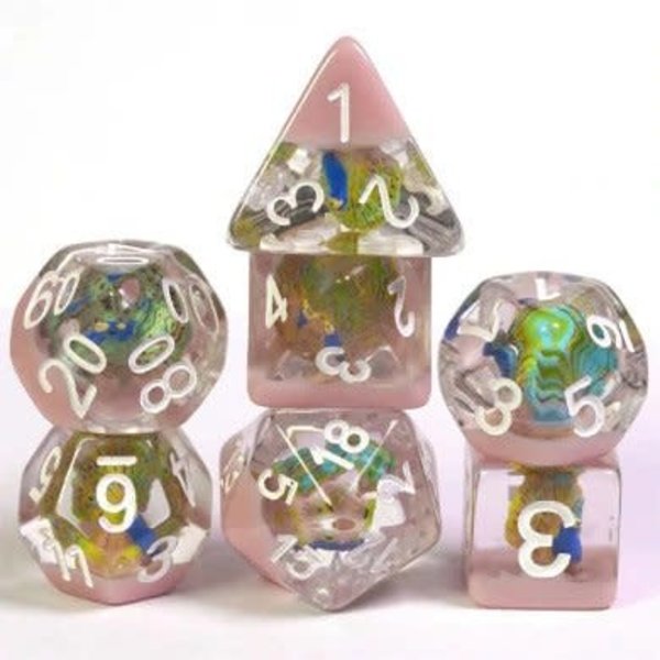Foam Brain Peacock RPG Dice Set