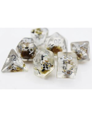 Foam Brain Black Koi Fish RPG Dice Set