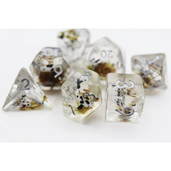 Foam Brain Black Koi Fish RPG Dice Set