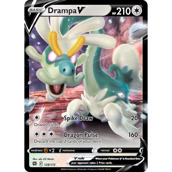 Pokemon Drampa V (128) Lightly Played