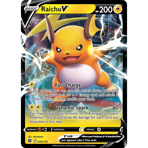 Pokemon Raichu V (045) Lightly Played