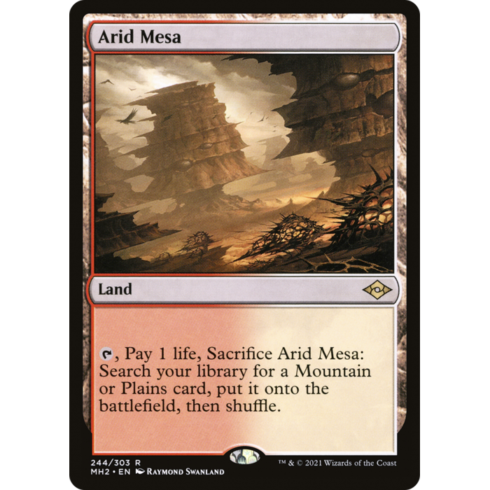 Magic: The Gathering Arid Mesa (244) Lightly Played