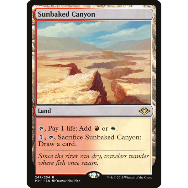Wizards of The Coast Sunbaked Canyon (247) Lightly Played