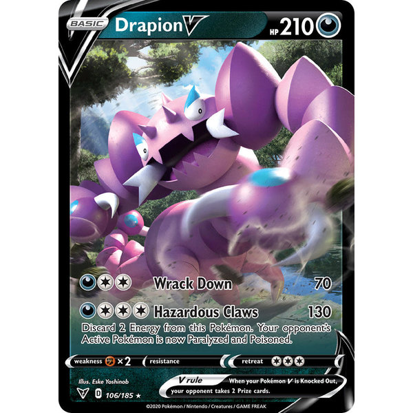 Pokemon Drapion V (106) Lightly Played