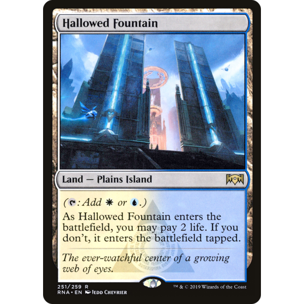 Magic: The Gathering Hallowed Fountain (251) Lightly Played
