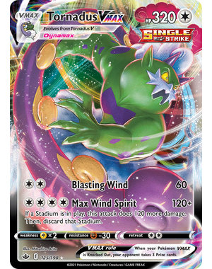 Pokemon Tornadus VMAX (125) Lightly Played