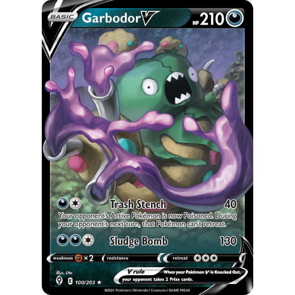 Pokemon Garbodor V (100) Lightly Played
