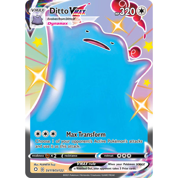 Pokemon Ditto VMAX (SV119) Lightly Played