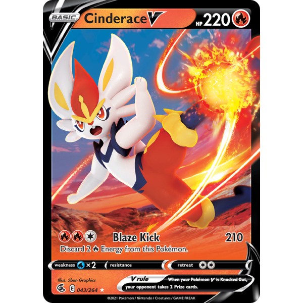 Pokemon Cinderace V (043) Lightly Played