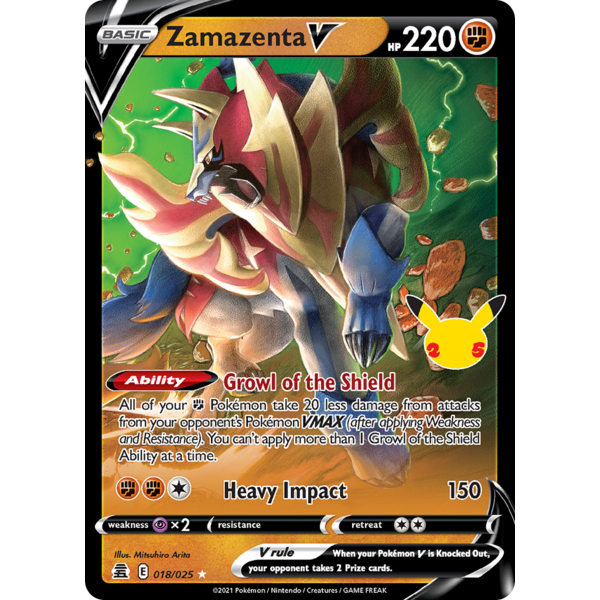 Pokemon Zamazenta V (018) Lightly Played