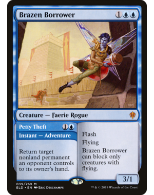 Magic: The Gathering Brazen Borrower (039) Lightly Played