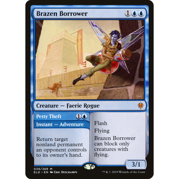 Magic: The Gathering Brazen Borrower (039) Lightly Played