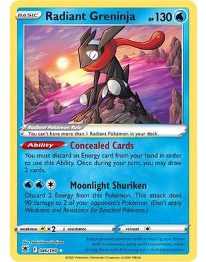 Pokemon Radiant Greninja (046) Lightly Played