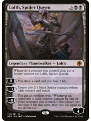 Magic: The Gathering Lolth, Spider Queen (112) Lightly Played