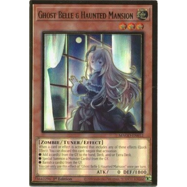 Konami Ghost Belle & Haunted Mansion (Alternate Art) (MAGO-EN012) 1ST Lightly Played