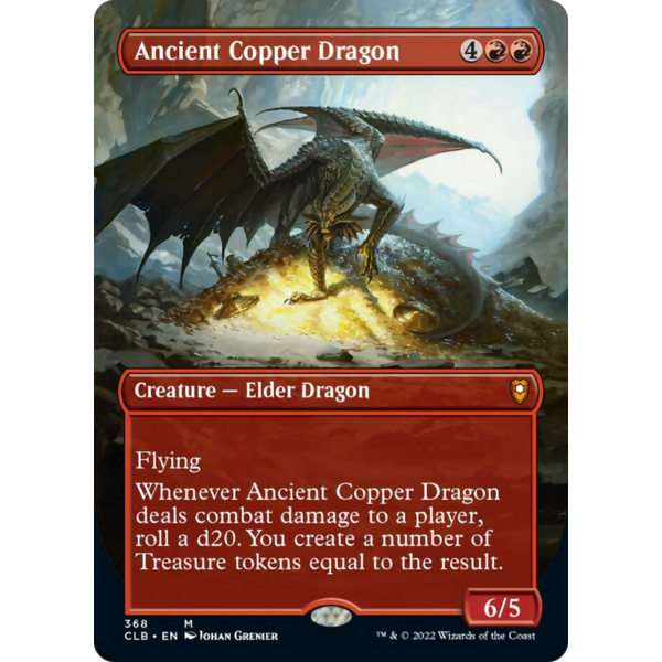 Wizards of The Coast Ancient Copper Dragon (Borderless) (368) Lightly Played