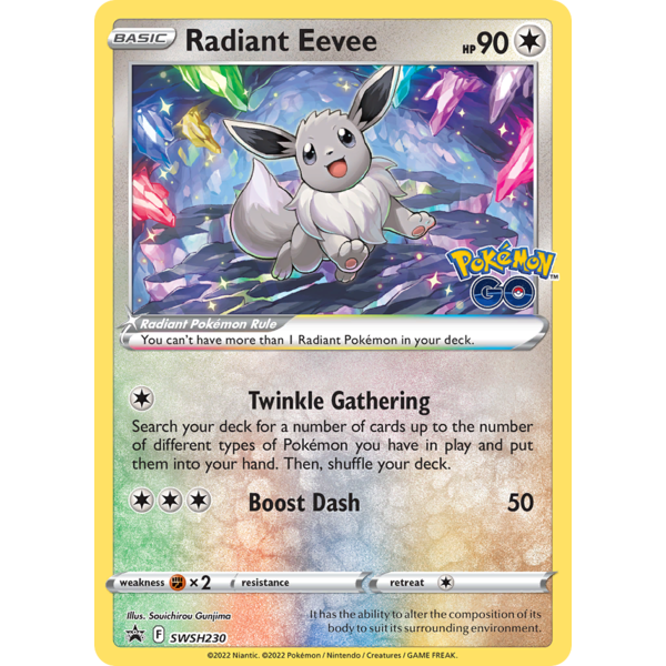 Pokemon Radiant Eevee (SWSH230) Lightly Played