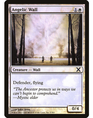 Magic: The Gathering Angelic Wall (005) LP Foil