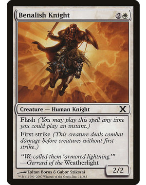 Magic: The Gathering Benalish Knight (011) Lightly Played