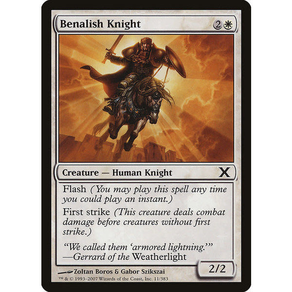 Magic: The Gathering Benalish Knight (011) Lightly Played