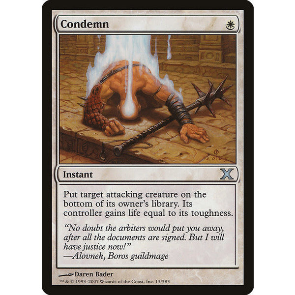 Magic: The Gathering Condemn (013) Heavily Played