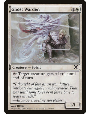 Magic: The Gathering Ghost Warden (016) Lightly Played