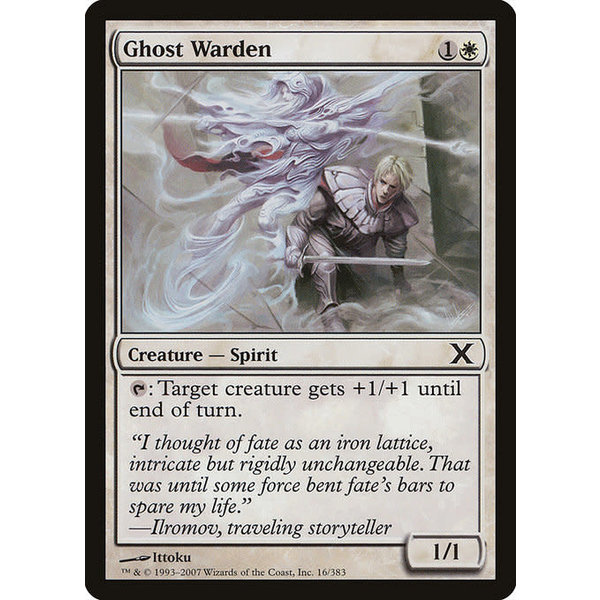 Magic: The Gathering Ghost Warden (016) Lightly Played