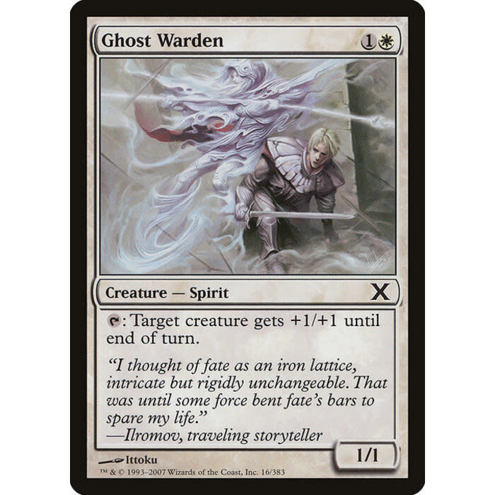 Magic: The Gathering Ghost Warden (016) Lightly Played