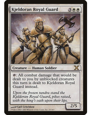 Magic: The Gathering Kjeldoran Royal Guard (025) Moderately Played