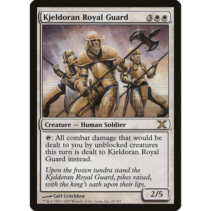 Magic: The Gathering Kjeldoran Royal Guard (025) Moderately Played