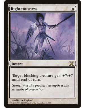 Magic: The Gathering Righteousness (036) Moderately Played
