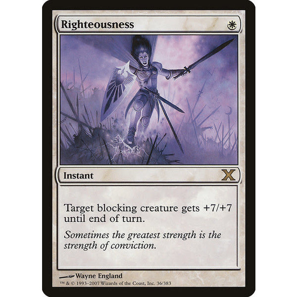 Magic: The Gathering Righteousness (036) Moderately Played