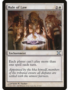 Magic: The Gathering Rule of Law (037) Moderately Played