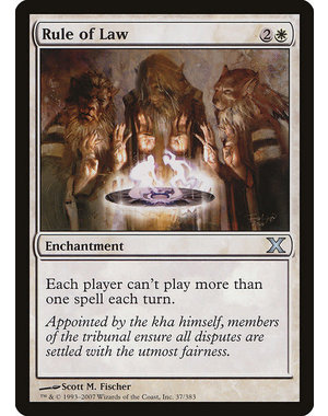 Magic: The Gathering Rule of Law (037) Moderately Played