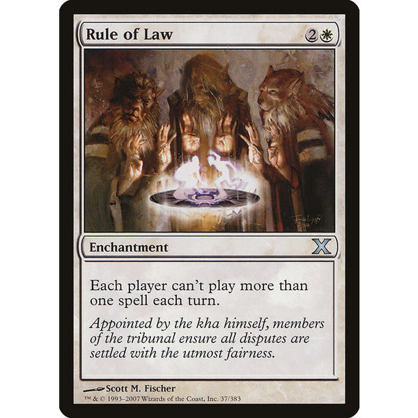Magic: The Gathering Rule of Law (037) Moderately Played