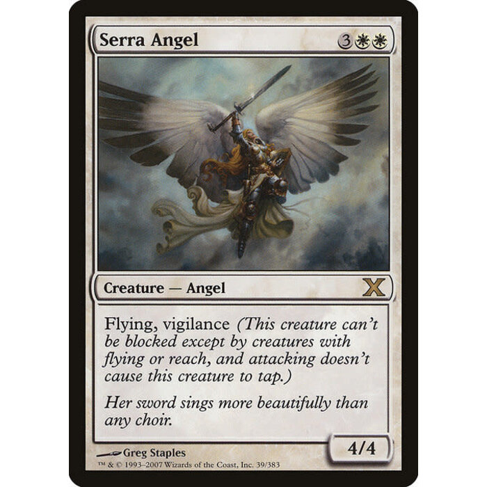 Magic: The Gathering Serra Angel (039) Moderately Played