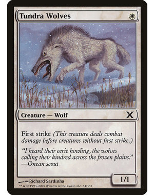 Magic: The Gathering Tundra Wolves (054) Lightly Played