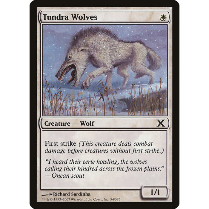 Magic: The Gathering Tundra Wolves (054) Lightly Played