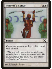 Magic: The Gathering Warrior's Honor (058) Lightly Played