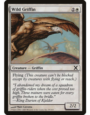 Magic: The Gathering Wild Griffin (059) Moderately Played