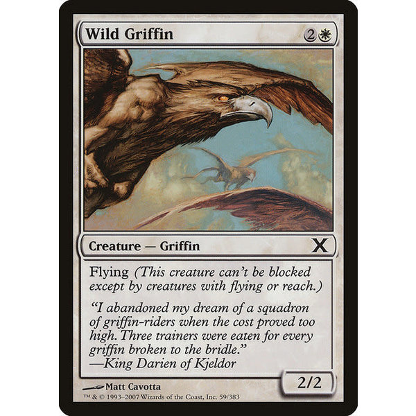 Magic: The Gathering Wild Griffin (059) Moderately Played