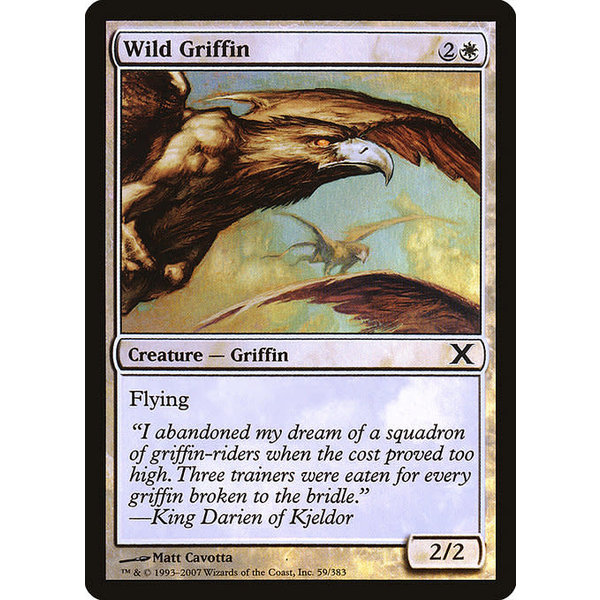 Magic: The Gathering Wild Griffin (059) Lightly Played Foil