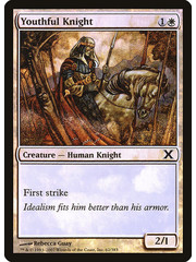 Magic: The Gathering Youthful Knight (062) Moderately Played Foil