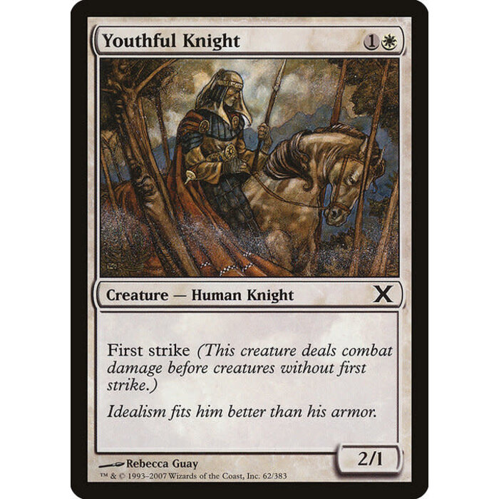 Magic: The Gathering Youthful Knight (062) Lightly Played